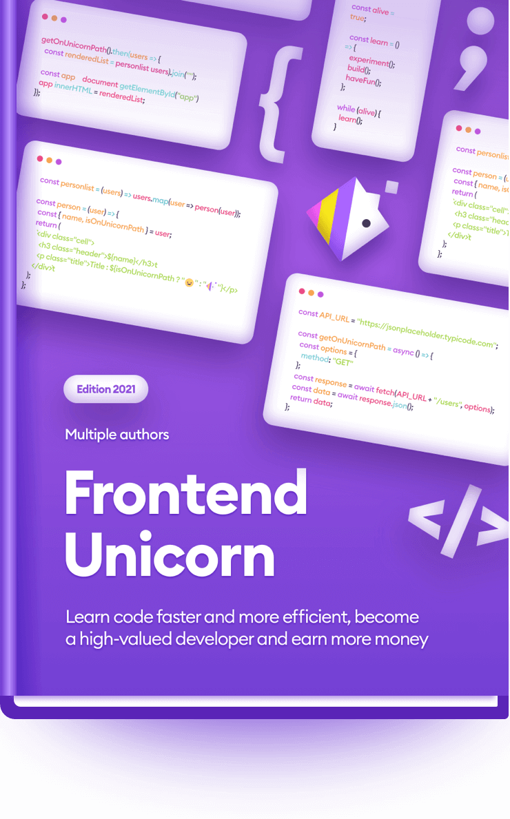 Frontend Unicorn book cover