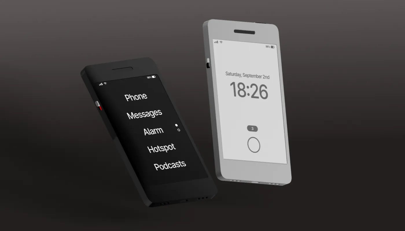 two 3d device mockups