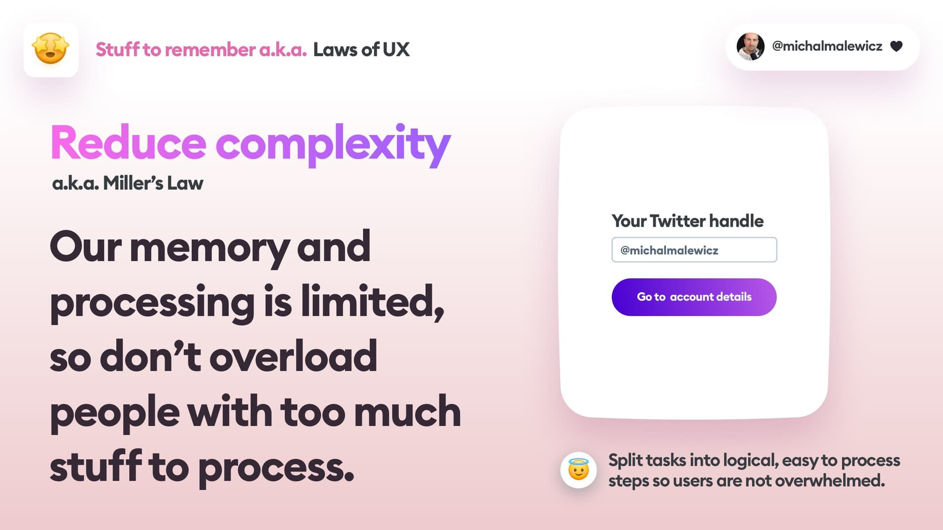 Miller's Law in simple terms